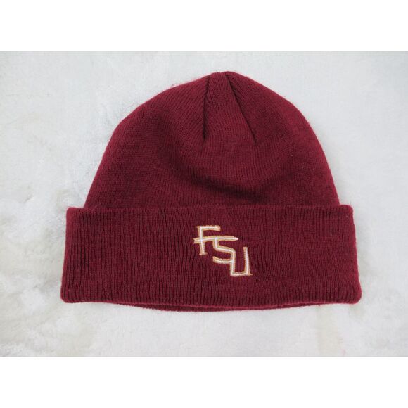 Florida State Seminoles Beanie Hat Cap Men One Size Red Winter Football FSU NCAA - Picture 1 of 6